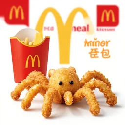 advertisement for the new mcdonalds fried spider meal