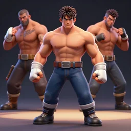 3 d model of jon taffer character in fighting game, stylized 3 d graphics, hdr, ultra graphics, ray tracing, 4 k image