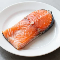 photo of a not very delicious plate of salmon
