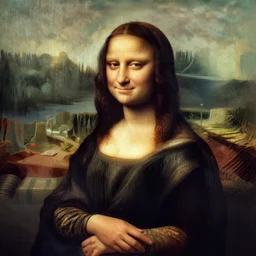 doja cat as the Mona Lisa