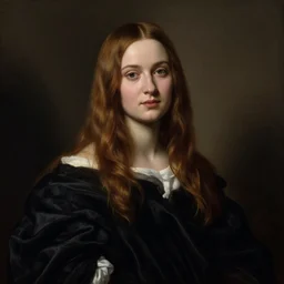 Sadie Elizabeth Sink In the style of Caravaggio
