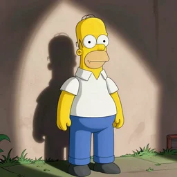 Homer Simpson in the Sopranos, photo-realistic
