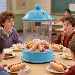 The honeypot lends itself perfectly to a trap. Hotdogs and cake are passed around, and the entire class is soon stuffed with sugar. Failures in concentration are met with jeers of Munchies! but Mowry never misses an opportunity to make fun of them for being useless.