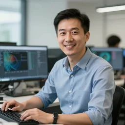 photograph of a programmer professional portrait