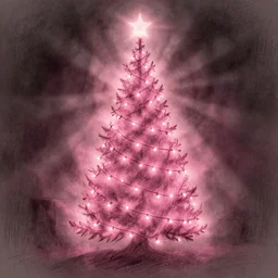 pink string christmas tree lights wrapped around a human body, sketch illustration, disney concept art, soft glow, dappled light, portrait art, backlit, indie studio, fantasy, rim lighting, intense, powerful, emotional, powerful, epic composition, noise, texture, rule of thirds, dappled light,