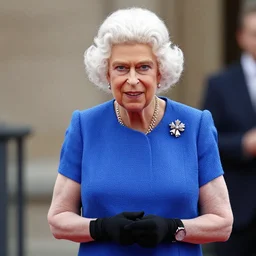the queen of england as a bodybuilder