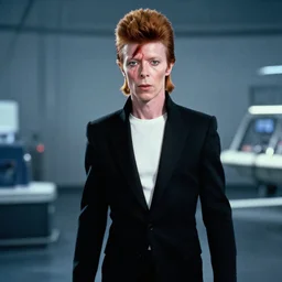 film still of David Bowie as Cooper in Interstellar, 4k