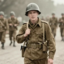 caparezza as a ww 2 soldier, 1 9 4 0 s photo