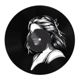 mystic goddess vector illustration, vinyl plotting art