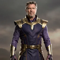 Bob Odenkirk as Thanos, movie poster, realistic, stunning, 8k, highly detailed,