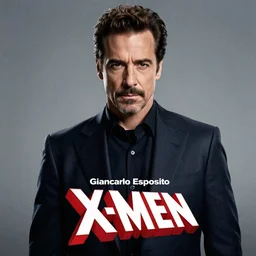 Giancarlo Esposito as Professor X. full movie poster with x-men title