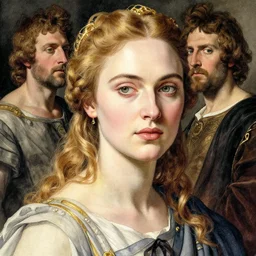 recondite gilded age of portentous intercession, nightfall, beautiful pious Helen of Troy/Diane Kruger, by Edgar Maxence and Caravaggio and Michael Whelan and Caravaggio artistic, watercolor, intricate drawing, light brazen, realistic fantasy, extremely detailed and beautiful aesthetic face, establishing shot, 8k resolution, dramatic lighting