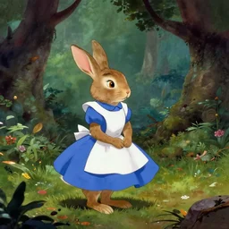 the dream of the rabbit from alice in wonderland, cinematography