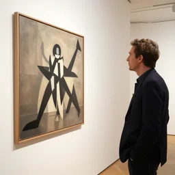 the artist christoph thomessen looking at the work of marcel duchamp