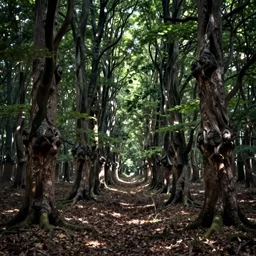 Non-euclidean forest