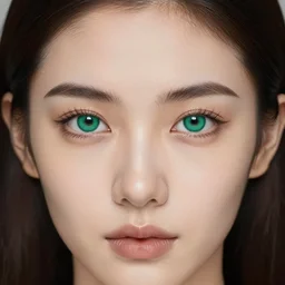 very pretty model, highly detailed, sharp focus, realistic, visible forehead, emerald eyes, photorealistic, sexually attractive