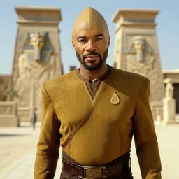 captain jean - luc picard in ancient egypt