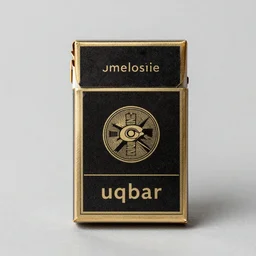design for a vintage cigarette pack from uqbar