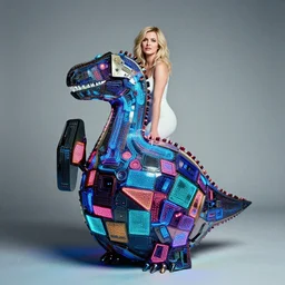annie liebowitz portrait of a plasma energy tron dinosaur egg in the form of a random geometric shapes, made up of glowing electric plates and patterns. cinestill