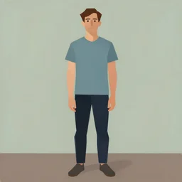 james gilleard full body portrait, flat art stylized male character, full body portrait, low poly, oil painting filter, expressive brushstrokes, by james gilleard, victo ngai, kilian eng, lois van baarle