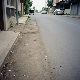 photo of dirty street by william eggelston