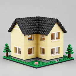 a house made of fischertechnik