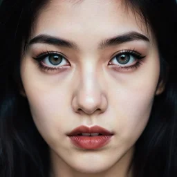 photograph of a young woman from san diego, 9 0 s goth, dof, sharp focus, highly detailed face, symmetric face, realistic iris, cinestill 8 0 0 t, photography by paolo roversi