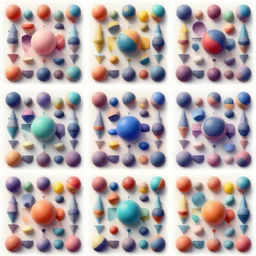 3 6 0 panorama escher style pattern of colorful balls