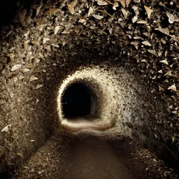 7 0 s movie still of a tunnel made of moth, cinestill 8 0 0 t 3 5 mm eastmancolor, heavy grain, high quality, high detail