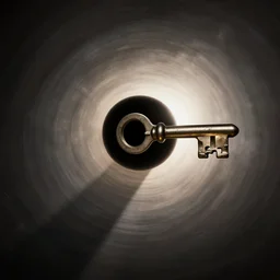A massive key orbiting a blackhole