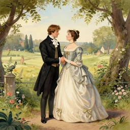 regency romance illustration