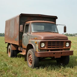((((((((Rusty)))))))) truck, open field, 8k, photography