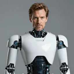 robot Willem Dafoe, photo, detailed, 4k