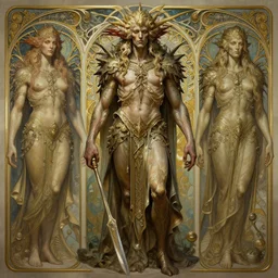 a detailed full body portrait of dolph, by greg rutkowski and justin gerard, digital art, monstrous, art nouveau, barokque style, realistic painting, very detailed, fantasy, dnd, character design, trending on artstation