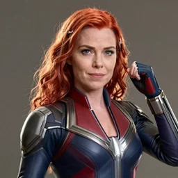 rowan atkinson's face on black widow from marvel, Mr bean as black widow, female body, man face, marvel, photo realistic, cinematic, beautiful, pose, 4k detail