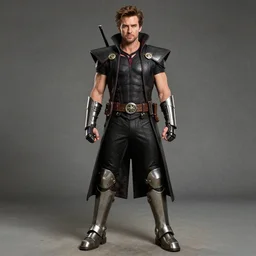 colin farrell as gambit wearing steel boots