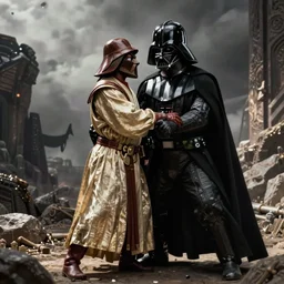 Emperor Palpetine Force choking Darth Vader