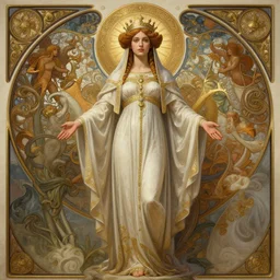 symmetry!! full body portrait!!!! of a beautiful!!!! germanic vestal sacral priest, pretty face, intricate, elegant, highly detailed, digital painting, artstation, concept art, smooth, sharp focus, illustration, art by artgerm and greg rutkowski and alphonse mucha, 8 k