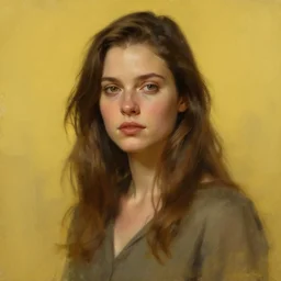 perfectly - portrait of a beautiful female survivor netflix character, gloomy yellow tone, intricate, highly detailed, digital painting, loose brush strokes, realistic shaded lighting, artstation, concept art, smooth, sharp focus, illustration, realism, oil painting, unreal engine 5, 8 k, art by peter mohrbacher and sam spratt
