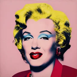 an Andy warhol painting of artificial intelligence generated art