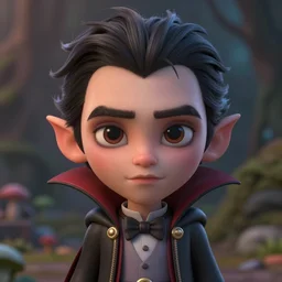 very beautiful portrait of an extremely cute and adorable little vampire, smooth, perfect face, fantasy, character design by mark ryden and pixar and hayao miyazaki, sharp focus, concept art, intricate detail, cinematic lighting, hyperrealistic, 5 0 mm, diorama macro photography, 8 k, nature