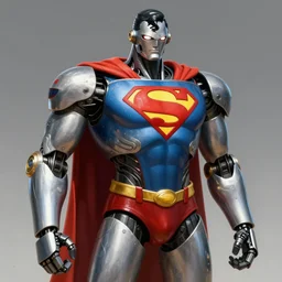 superman robot, highly detailed, digital painting, sharp focus