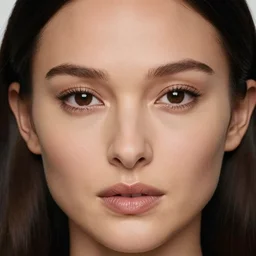 close up macro face shot of native indian chinese natalie portman cindy crawford with black long hair, by artgerm by greg rutkowski