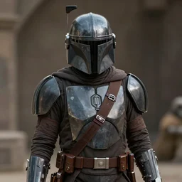 Film still of a ferret as a Mandalorian, from The Mandalorian (2019)