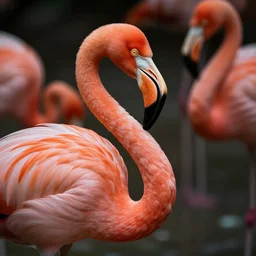 wonderful portrait of a flamingo. Lovely feathers. Strapping lad.