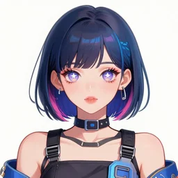poster woman with futuristic streetwear and hairstyle, colourful, cute face, star eyes, intricate eyes, beautiful, elegant, Anime by Kuvshinov Ilya, Cushart Krentz and Gilleard James, 4k, HDR, Trending on artstation, Behance, Pinterest, award winning