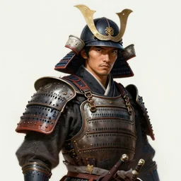 a detailed portrait of samurai dressed with a rugged armor, by victo ngai and justin gerard, digital art, realistic painting, very detailed, sharp focus, fantasy, dnd, trending on artstation