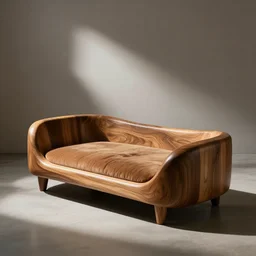 wooden luxurious dog bed inspired by Philippe Starck