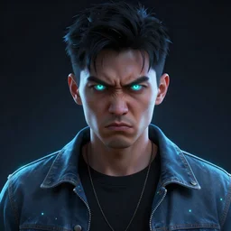 portrait angry man streetwear face on details base digital painting bioluminance yuumei devianart artworks octane render 8 k 2 2 2 2