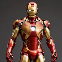 golden iron man suit, photography,